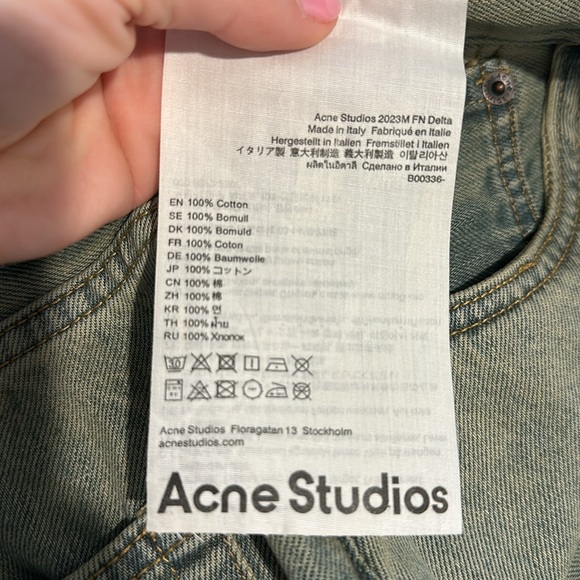 NWT Acne Studios SUPER BAGGY FIT JEANS - 2023M - Picture 12 of 13